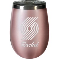 Именной бокал для вина Portland Trail Blazers 12oz. Rose Gold