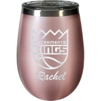 Именной бокал для вина Sacramento Kings 12oz. Rose Gold