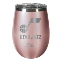 Именной бокал для вина Utah Jazz 12oz. Rose Gold