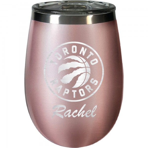 Именной бокал для вина Toronto Raptors 12oz. Rose Gold
