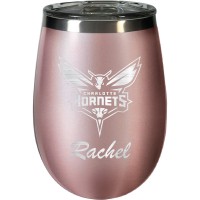 Именной бокал для вина Charlotte Hornets 12oz. Rose Gold