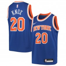 Детская игровая майка Kevin Knox New York Knicks Nike Team Swingman - Icon Edition - Blue