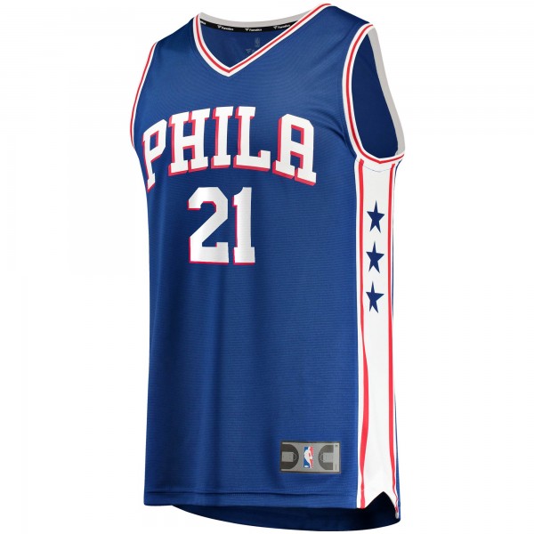 Джерси Philadelphia 76ers Joel Embiid Fanatics Royal Fast Break Replica Player - Icon Edition