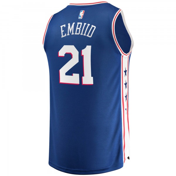 Джерси Philadelphia 76ers Joel Embiid Fanatics Royal Fast Break Replica Player - Icon Edition