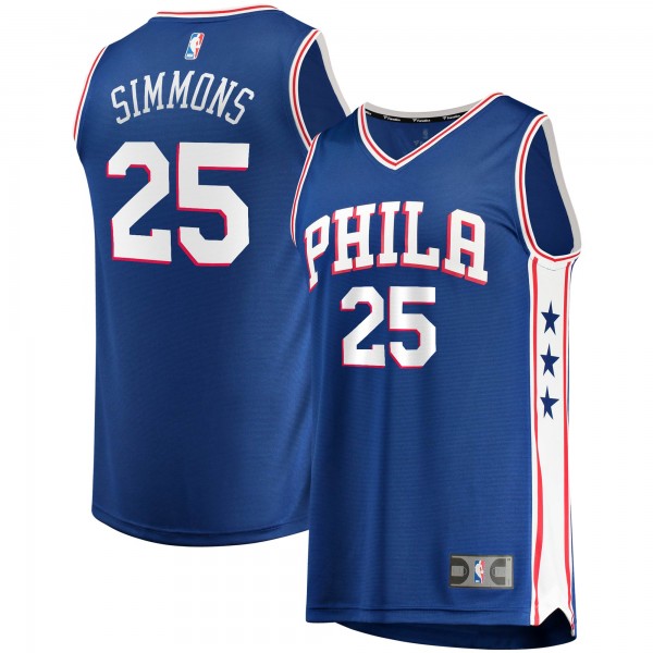 Детская игровая майка Ben Simmons Philadelphia 76ers 2019/20 Fast Break Replica - Icon Edition - Royal - баскетбольная джерси NBA