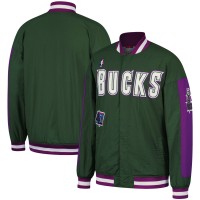Куртка Milwaukee Bucks Mitchell & Ness Hardwood Classics Authentic Warm-Up - Hunter Green
