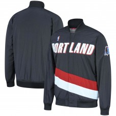 Куртка на кнопках Portland Trail Blazers Mitchell & Ness Hardwood Classics Authentic Warm-Up - Black