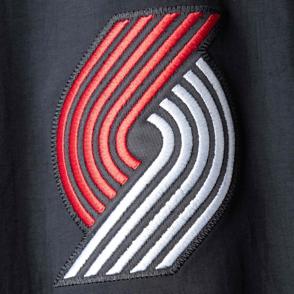 Куртка на кнопках Portland Trail Blazers Mitchell & Ness Hardwood Classics Authentic Warm-Up - Black