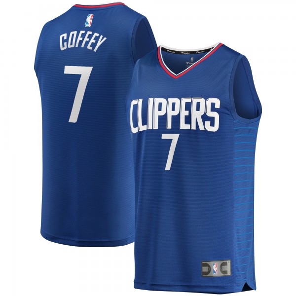 Игровая майка Amir Coffey LA Clippers Fast Break Replica Royal - Icon Edition - оригинальная джерси НБА