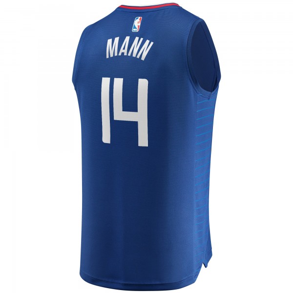 Игровая майка Terance Mann LA Clippers Fast Break Replica Royal - Icon Edition - оригинальная джерси НБА