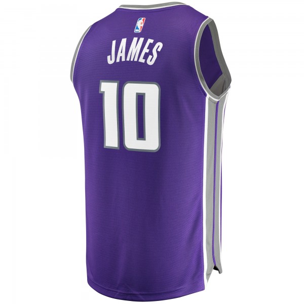 Игровая майка Justin James Sacramento Kings Fast Break Replica Purple - Icon Edition - оригинальная джерси НБА