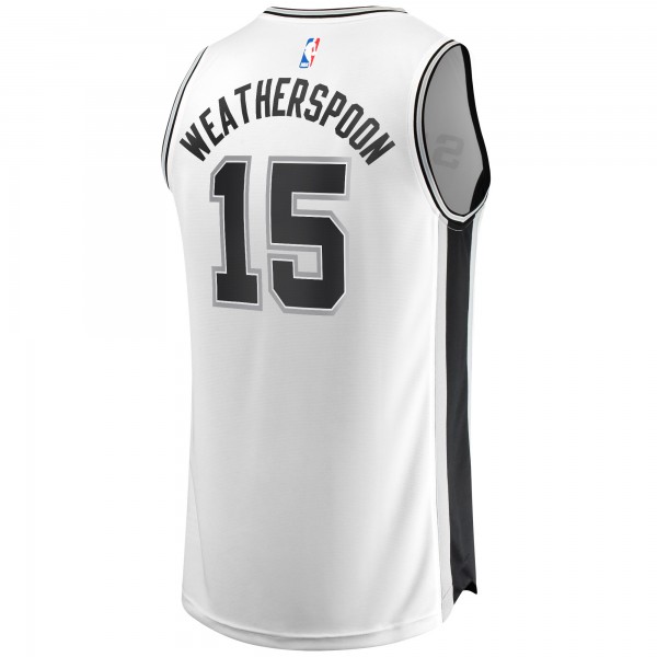Детская игровая майка Quinndary Weatherspoon San Antonio Spurs Fast Break Replica White - Association Edition - баскетбольная джерси NBA