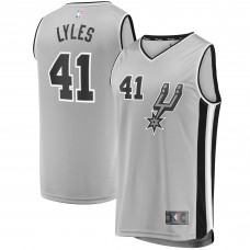 Детская игровая майка Trey Lyles San Antonio Spurs Fast Break Replica Silver - Statement Edition