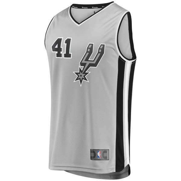 Детская игровая майка Trey Lyles San Antonio Spurs Fast Break Replica Silver - Statement Edition - баскетбольная джерси NBA