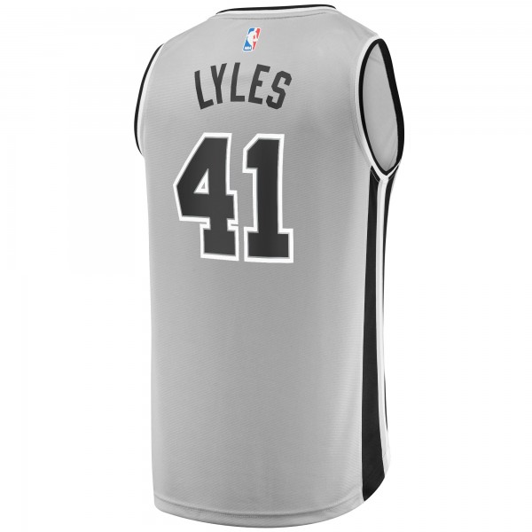 Детская игровая майка Trey Lyles San Antonio Spurs Fast Break Replica Silver - Statement Edition - баскетбольная джерси NBA