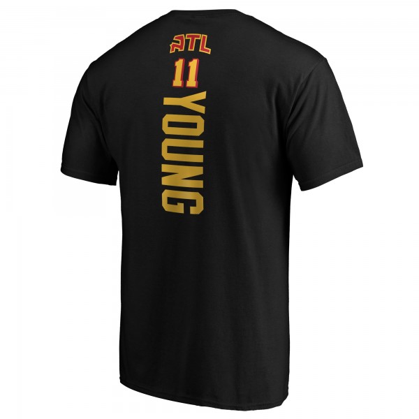 Футболка Trae Young Atlanta Hawks Team Playmaker Name & Number - Black