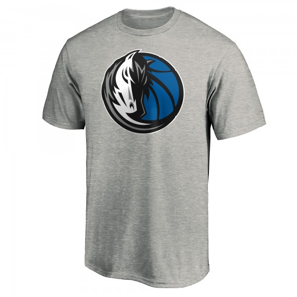 Футболка Luka Doncic Dallas Mavericks Fanatics Playmaker Name & Number Team - Heathered Gray