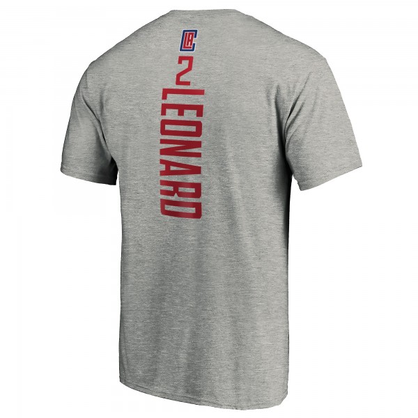 Футболка Kawhi Leonard LA Clippers Playmaker Team - Heathered Gray