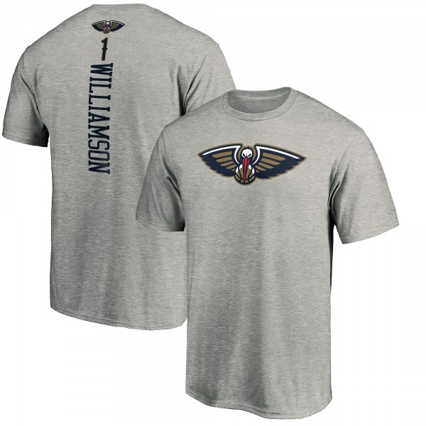 Футболка Zion Williamson New Orleans Pelicans - Heathered Gray
