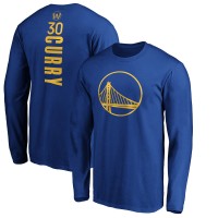 Футболка с длинным рукавом Stephen Curry Golden State Warriors Playmaker Name & Number - Royal