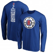 Футболка с длинным рукавом Kawhi Leonard LA Clippers Playmaker Name & Number - Royal