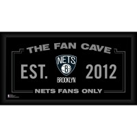 Brooklyn Nets Fanatics Authentic Framed 10 x 20 Fan Cave Collage