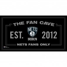 Brooklyn Nets Fanatics Authentic Framed 10 x 20 Fan Cave Collage