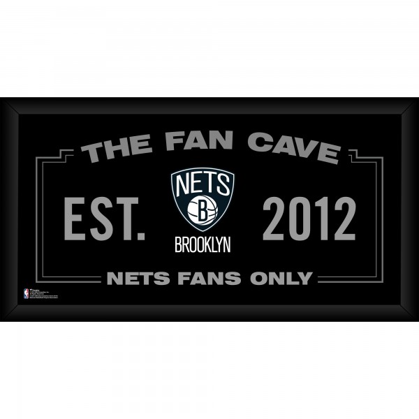 Brooklyn Nets Fanatics Authentic Framed 10 x 20 Fan Cave Collage