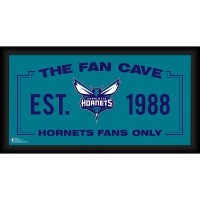 Charlotte Hornets Fanatics Authentic Framed 10 x 20 Fan Cave Collage
