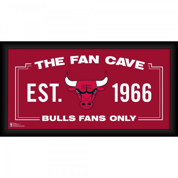 Chicago Bulls Fanatics Authentic Framed 10 x 20 Fan Cave Collage