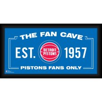 Detroit Pistons Fanatics Authentic Framed 10 x 20 Fan Cave Collage