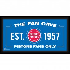 Detroit Pistons Fanatics Authentic Framed 10 x 20 Fan Cave Collage