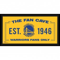 Golden State Warriors Fanatics Authentic Framed 10 x 20 Fan Cave Collage