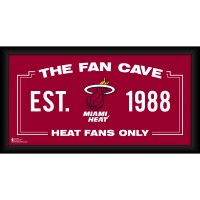 Miami Heat Fanatics Authentic Framed 10 x 20 Fan Cave Collage