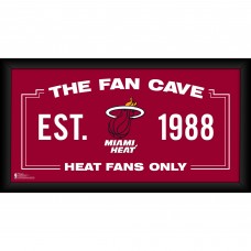 Miami Heat Fanatics Authentic Framed 10 x 20 Fan Cave Collage