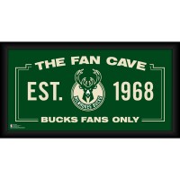 Milwaukee Bucks Fanatics Authentic Framed 10 x 20 Fan Cave Collage