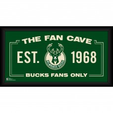 Milwaukee Bucks Fanatics Authentic Framed 10 x 20 Fan Cave Collage