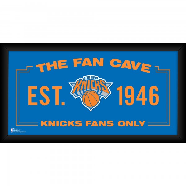 New York Knicks Fanatics Authentic Framed 10 x 20 Fan Cave Collage