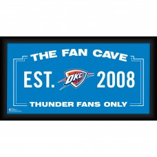 Oklahoma City Thunder Fanatics Authentic Framed 10 x 20 Fan Cave Collage