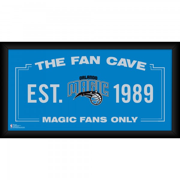 Orlando Magic Fanatics Authentic Framed 10 x 20 Fan Cave Collage
