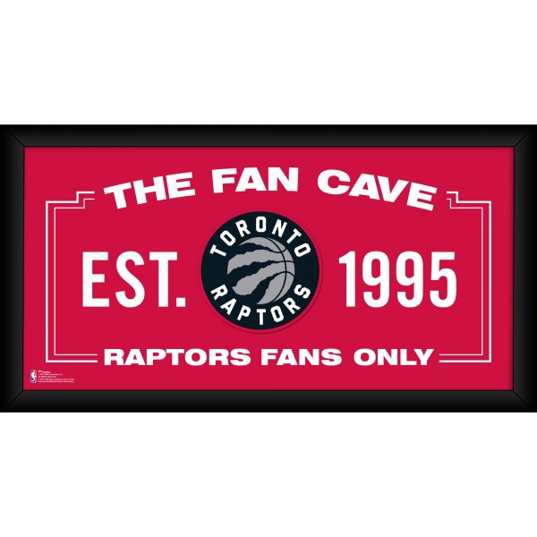 Toronto Raptors Fanatics Authentic Framed 10 x 20 Fan Cave Collage