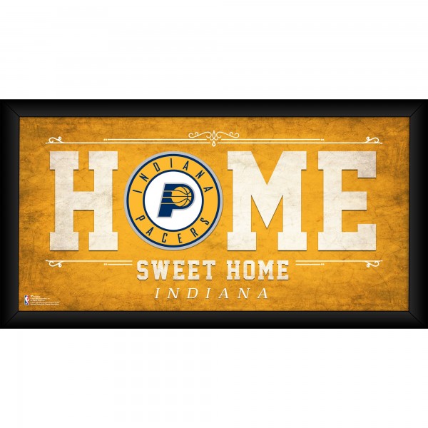 Indiana Pacers Fanatics Authentic Framed 10 x 20 Home Sweet Home Collage