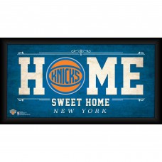 New York Knicks Fanatics Authentic Framed 10 x 20 Home Sweet Home Collage