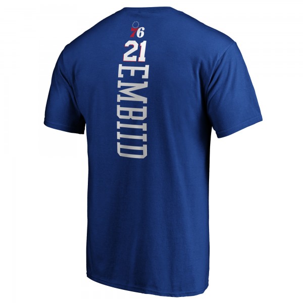 Philadelphia 76ers Fanatics Joel Embiid Royal Playmaker Name & Number T-Shirt