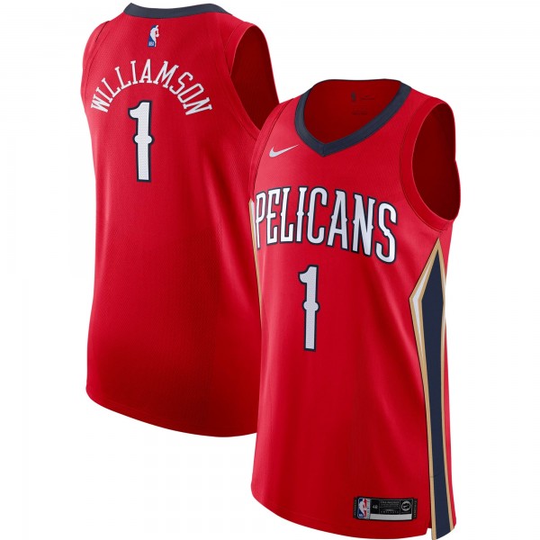 Игровая майка Zion Williamson New Orleans Pelicans Nike Authentic - Statement Edition - Red - оригинальная джерси НБА