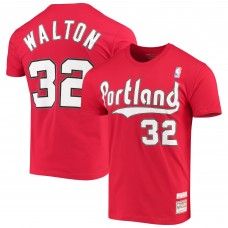Футболка Bill Walton Portland Trail Blazers Mitchell & Ness Hardwood Classics - Red