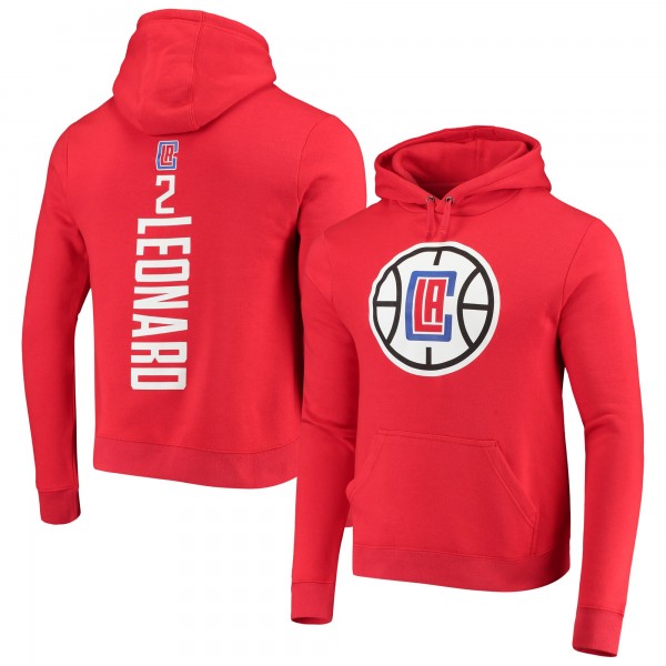 Толстовка с капюшоном Kawhi Leonard LA Clippers Team - Red - фирменная одежда NBA