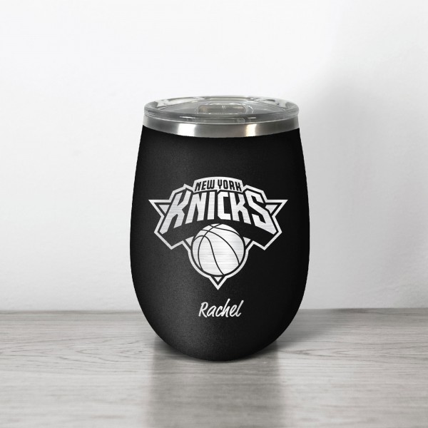Именной бокал для путешествий New York Knicks 12oz. Stealth Wine - Black