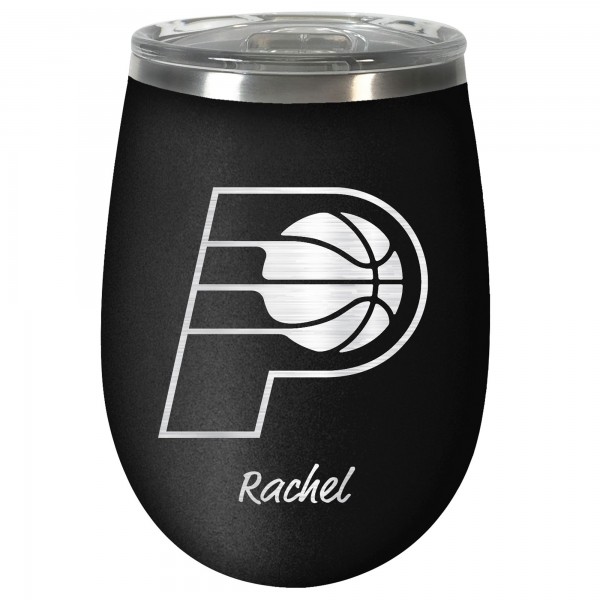 Indiana Pacers 12oz. Personalized Stealth Wine Travel Tumbler - Black