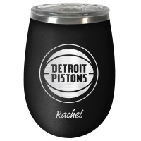 Именной бокал для путешествий Detroit Pistons 12oz. Stealth Wine - Black